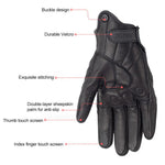 SOMAN MG-24 Motorcycle Sheepskin Gloves Touch Screen Off-road Riding Retro Gloves, M, L