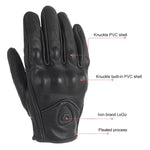 SOMAN MG-24 Motorcycle Sheepskin Gloves Touch Screen Off-road Riding Retro Gloves, M, L