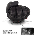 SOMAN MG-24 Motorcycle Sheepskin Gloves Touch Screen Off-road Riding Retro Gloves, M, L