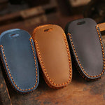 For Hyundai Staria / Sonata 5-button B123 Crazy Horse Cowhide Car Key Protection Cover, For Hyundai Staria 5-button, For Hyundai Staria / Sonata 5-button