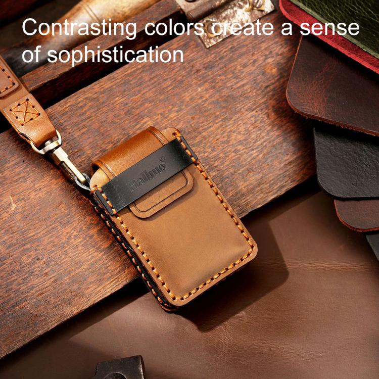 For Volvo XC60 / XC90 / S90 6-button C047 Crazy Horse Cowhide Car Key Protection Cover, For Volvo XC60 6-button, For Volvo XC60 / XC90 / S90 6-button