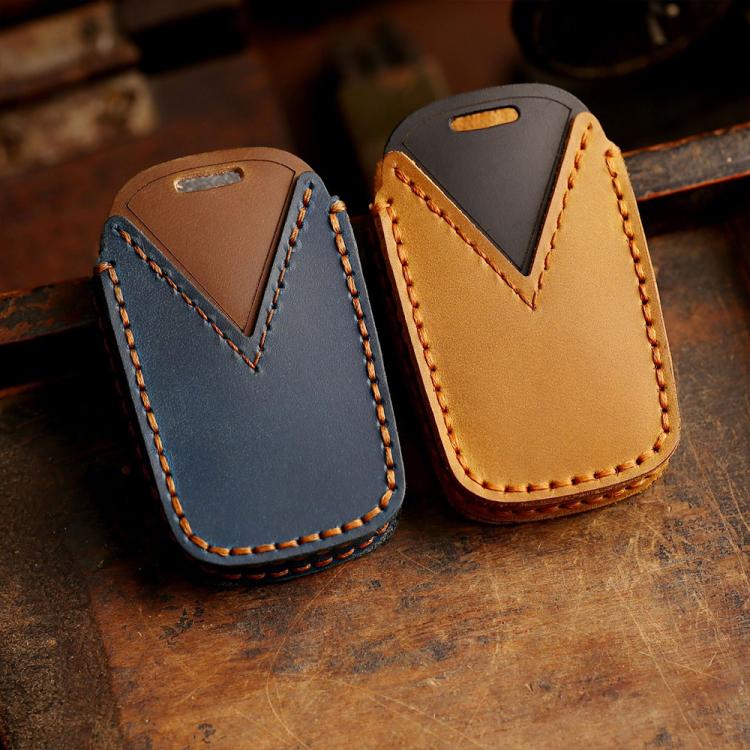 For Lexus RX270 / ES240 / LX570 Hallmo Crazy Horse Cowhide Car Key Protection Cover, For Lexus RX270 3-button, For Lexus RX270 4-button