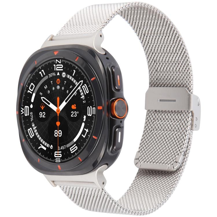 Milanese Integrated Buckle Metal Watch Band, For Samsung Galaxy Watch Ultra 47mm / Ultra 2025