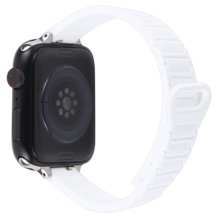 Slim I-shaped Magnetic Silicone Watch Band, For Apple Watch 46mm / 49mm / 45mm / 44mm, For Apple Watch 42mm / 41mm / 40mm / 38mm