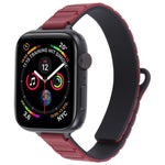 Slim I-shaped Magnetic Silicone Watch Band, For Apple Watch 46mm / 49mm / 45mm / 44mm, For Apple Watch 42mm / 41mm / 40mm / 38mm