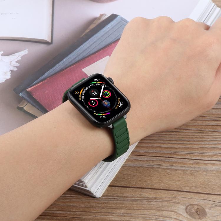 Slim I-shaped Magnetic Silicone Watch Band, For Apple Watch 46mm / 49mm / 45mm / 44mm, For Apple Watch 42mm / 41mm / 40mm / 38mm