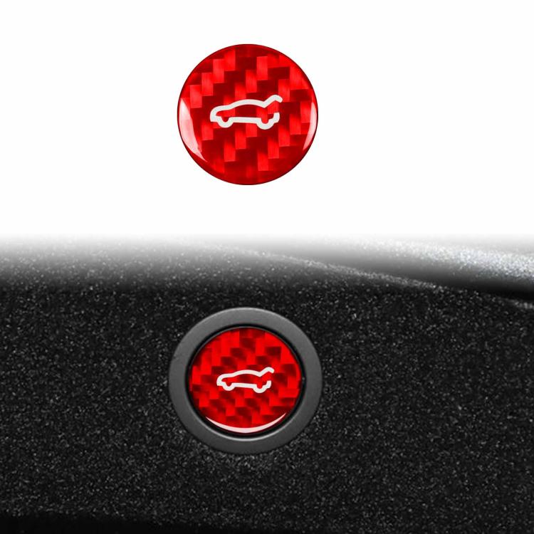 For Tesla Model 3 2023+ / Y New Edition 2025+ Carbon Fiber Car Trunk Button Decorative Sticker, For Tesla Model 3 2023+ / Y New Edition 2025+ Car Trunk Button