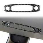 For Tesla Model 3 2017-2022 / Y 2020-2024 Carbon Fiber Car Front Reading Light Panel Decorative Sticker, For Tesla Model 3 2017-2022 / Y 2020-2024 Car Front Reading Light Panel