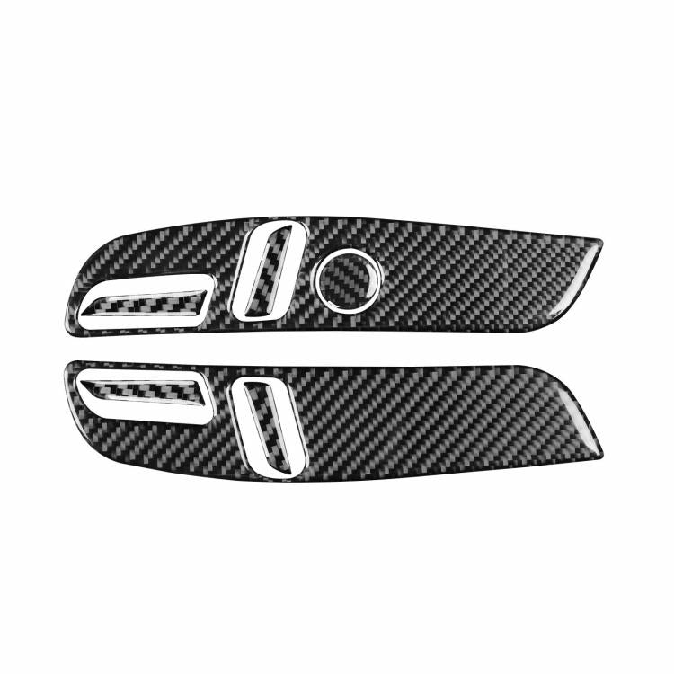 For Tesla Model 3 2023- 7pcs/Set Carbon Fiber Car Seat Adjustment Panel Decorative Sticker, 7pcs/Set Car Seat Adjustment Panel, Left Drive, 7pcs/Set Car Seat Adjustment Panel, Right Drive