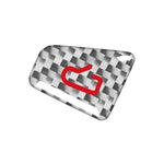 For Tesla Model 3 2019-2023 / Y 2019-2024 4pcs/Set Carbon Fiber Car Door Switch Decorative Sticker with Label, For Tesla Model 3 2019-2023 / Y 2019-2024 Car Door Switch