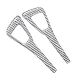 For Tesla Model 3 2017-2022 / Y 2020-2024 4pcs/Set Carbon Fiber Car Door Switch Panel Decorative Sticker, Car Door Switch Panel