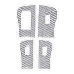 For Tesla Model 3 2017-2022 / Y 2020-2024 6pcs/Set Carbon Fiber Car Window Lift Panel Decorative Sticker, Car Window Lift Panel, Left Drive, Car Window Lift Panel, Right Drive