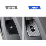 For Tesla Model 3 2017-2022 / Y 2020-2024 6pcs/Set Carbon Fiber Car Window Lift Panel Decorative Sticker, Car Window Lift Panel, Left Drive, Car Window Lift Panel, Right Drive