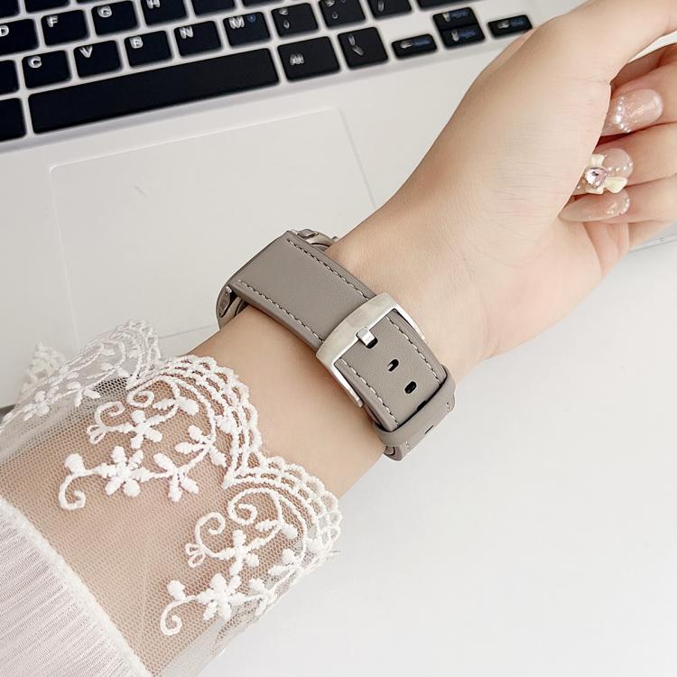 xDfind Schwarzes Haifisch-Armband aus feinem Leder, passend für Apple Watch 42 / 44 / 45 / 46 / 49 mm, Apple Watch 38 / 40 / 41 / S10 42 mm