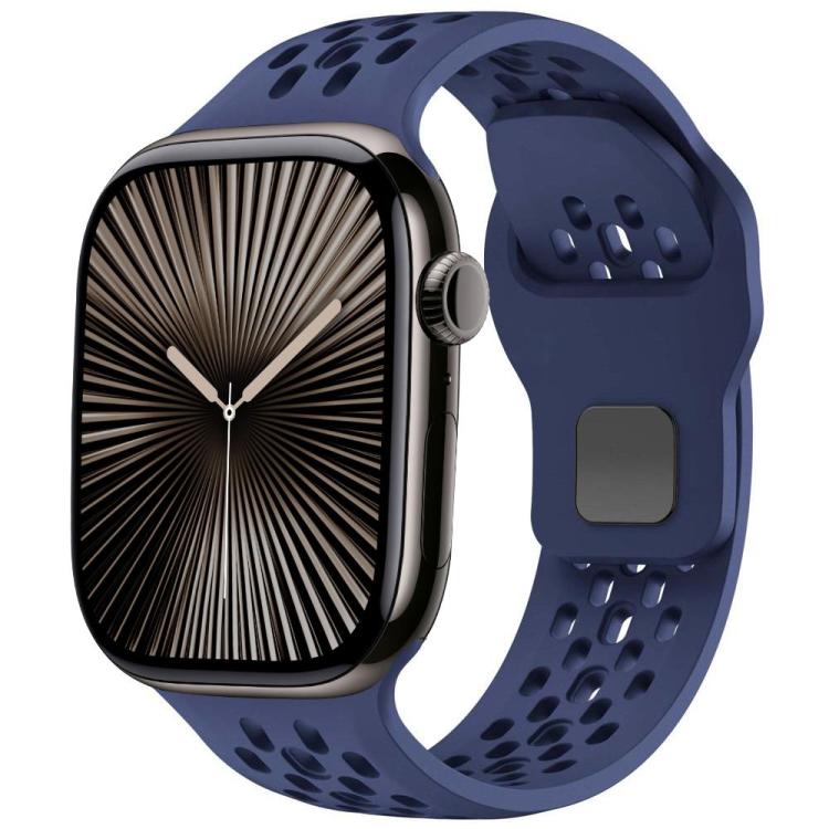 xDfind Mesh Reverse Buckle Silicone Watch Band, For Apple Watch 46mm / 49mm / 45mm / 44mm, For Apple Watch 42mm / 41mm / 40mm / 38mm