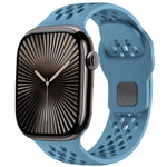 xDfind Mesh Reverse Buckle Silicone Watch Band, For Apple Watch 46mm / 49mm / 45mm / 44mm, For Apple Watch 42mm / 41mm / 40mm / 38mm