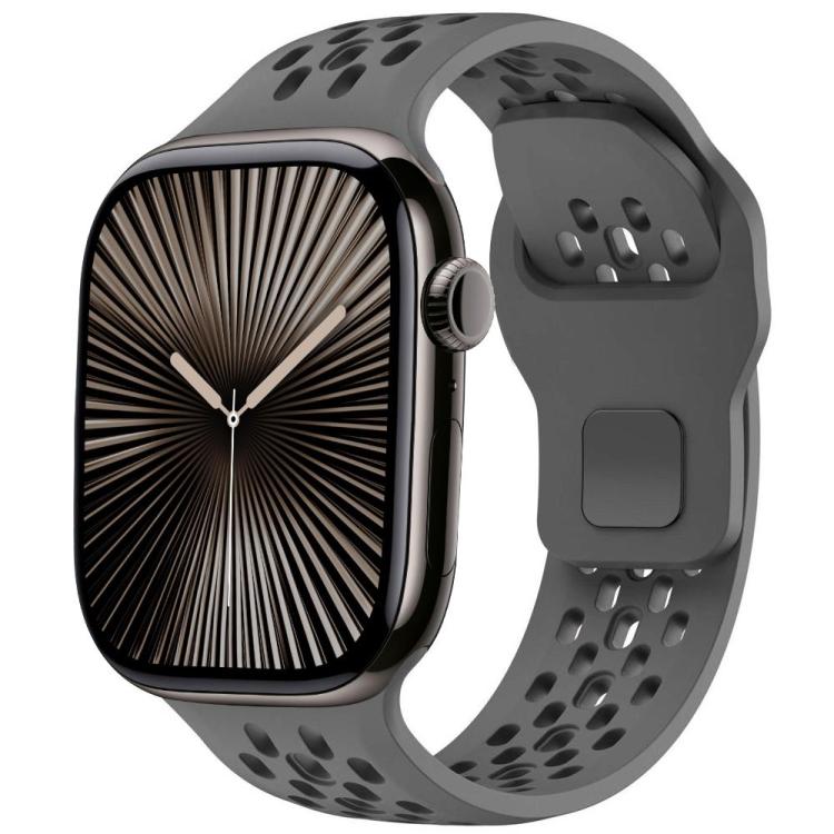 xDfind Mesh Reverse Buckle Silicone Watch Band, For Apple Watch 46mm / 49mm / 45mm / 44mm, For Apple Watch 42mm / 41mm / 40mm / 38mm