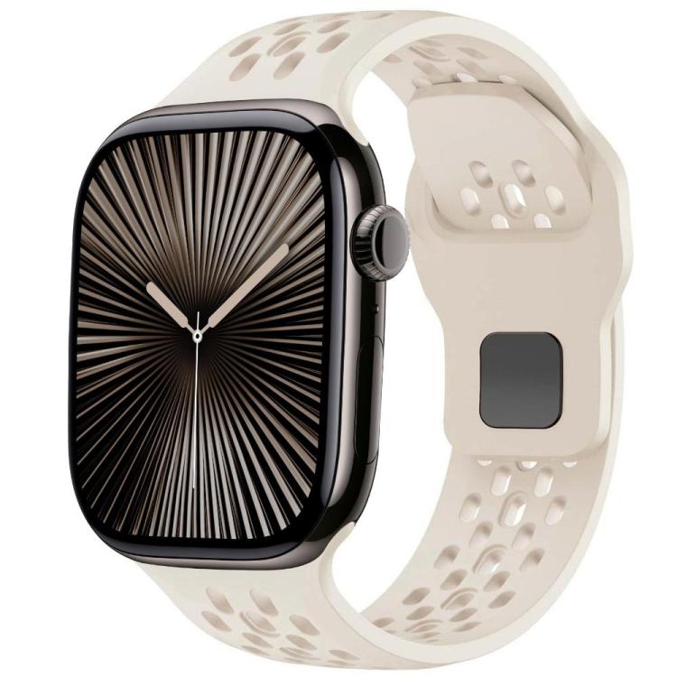 xDfind Mesh Reverse Buckle Silicone Watch Band, For Apple Watch 46mm / 49mm / 45mm / 44mm, For Apple Watch 42mm / 41mm / 40mm / 38mm