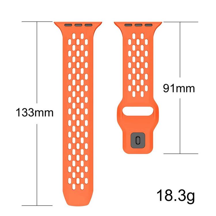 xDfind Mesh Reverse Buckle Silicone Watch Band, For Apple Watch 46mm / 49mm / 45mm / 44mm, For Apple Watch 42mm / 41mm / 40mm / 38mm