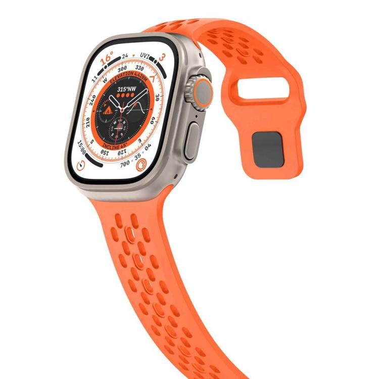 xDfind Mesh Reverse Buckle Silicone Watch Band, For Apple Watch 46mm / 49mm / 45mm / 44mm, For Apple Watch 42mm / 41mm / 40mm / 38mm