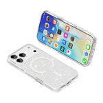Terminator Style Glitter Powder MagSafe Magnetic Phone Case, For iPhone 17 Pro Max, For iPhone 17 Pro, For iPhone 17, For iPhone Air
