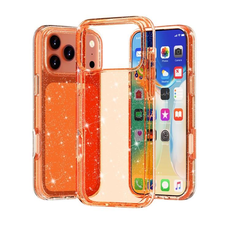 غطاء هاتف مقاوم للصدمات بنمط مسحوق لامع Terminator، لهواتف iPhone 17 Pro Max، iPhone 17 Pro، iPhone 17، iPhone Air