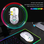 HXSJ T26 Dual Modes 2.4G BT5.1 Rechargeable Wireless Mouse, T26