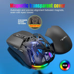 HXSJ T26 Dual Modes 2.4G BT5.1 Rechargeable Wireless Mouse, T26