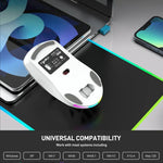 HXSJ T26 Dual Modes 2.4G BT5.1 Rechargeable Wireless Mouse, T26