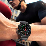 Striped Two Color Silicone Watch Band, For Samsung Galaxy Watch Ultra 47mm / Ultra 2025