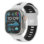 Checkered Reverse Buckle Silicone Watch Band, For Apple Watch 46mm / 49mm / 45mm / 44mm