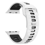 Checkered Reverse Buckle Silicone Watch Band, For Apple Watch 46mm / 49mm / 45mm / 44mm