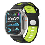 Checkered Reverse Buckle Silicone Watch Band, For Apple Watch 46mm / 49mm / 45mm / 44mm