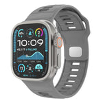 Checkered Reverse Buckle Silicone Watch Band, For Apple Watch 46mm / 49mm / 45mm / 44mm