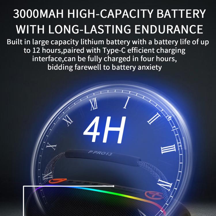 PRO13 20W Portable Outdoor IPX5 Stereo Soundbar Subwoofer RGB Wireless Speakers