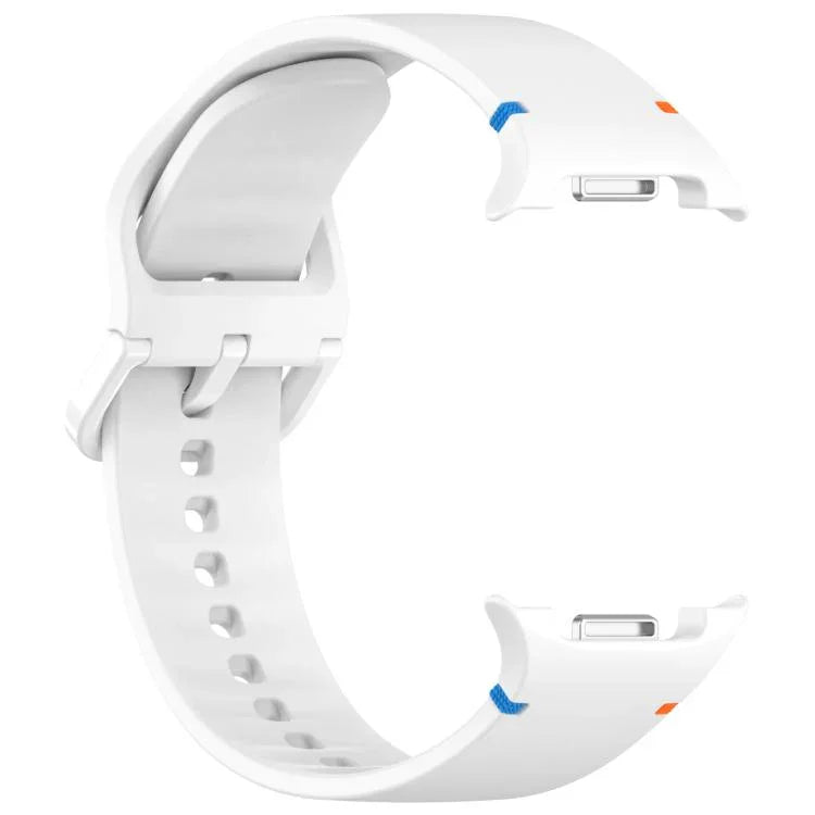 For Samsung Galaxy Watch8 Classic 46mm / Watch8 44mm / 40mm xDfind Stitched Solid Color Silicone Watch Band, 20mm, 22mm