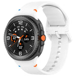For Samsung Galaxy Watch8 Classic 46mm / Watch8 44mm / 40mm xDfind Stitched Solid Color Silicone Watch Band, 20mm, 22mm