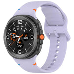For Samsung Galaxy Watch8 Classic 46mm / Watch8 44mm / 40mm xDfind Stitched Solid Color Silicone Watch Band, 20mm, 22mm
