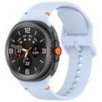 For Samsung Galaxy Watch8 Classic 46mm / Watch8 44mm / 40mm xDfind Stitched Solid Color Silicone Watch Band, 20mm, 22mm