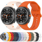 For Samsung Galaxy Watch8 Classic 46mm / Watch8 44mm / 40mm xDfind Stitched Solid Color Silicone Watch Band, 20mm, 22mm
