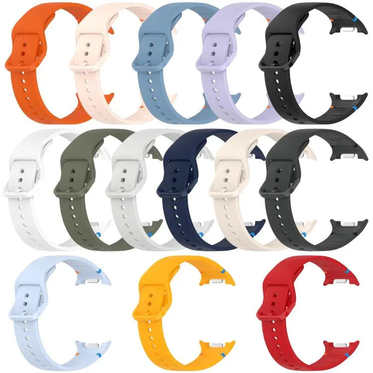 For Samsung Galaxy Watch8 Classic 46mm / Watch8 44mm / 40mm xDfind Stitched Solid Color Silicone Watch Band, 20mm, 22mm