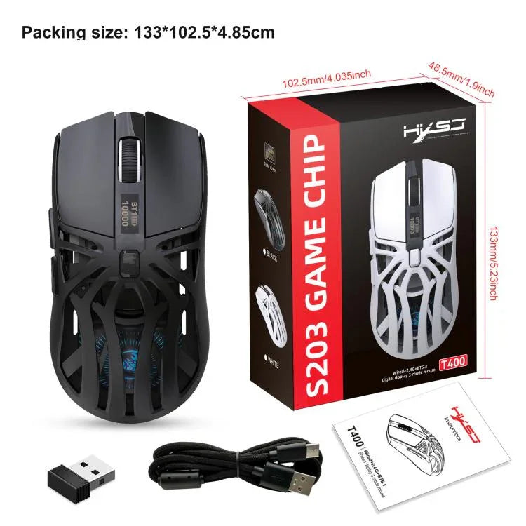 HXSJ T400 Tri-mode Rechargeable Wireless Mouse