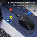 HXSJ T700 Tri-mode Lightweight Wireless Mouse