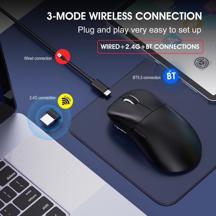 HXSJ T700 Tri-mode Lightweight Wireless Mouse