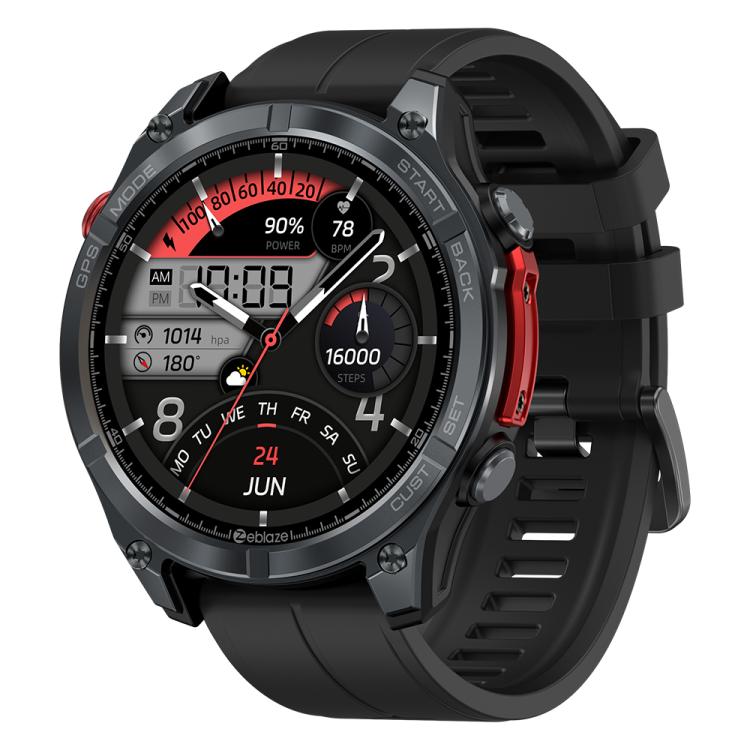 Zeblaze Stratos 4 Rugged Outdoor GPS Smart Watch 1.43 inch Screen 5 ATM & IP69K