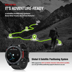 Zeblaze Stratos 4 Rugged Outdoor GPS Smart Watch 1.43 inch Screen 5 ATM & IP69K
