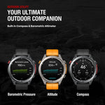 Zeblaze Stratos 4 Rugged Outdoor GPS Smart Watch 1.43 inch Screen 5 ATM & IP69K