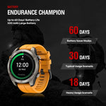 Zeblaze Stratos 4 Rugged Outdoor GPS Smart Watch 1.43 inch Screen 5 ATM & IP69K