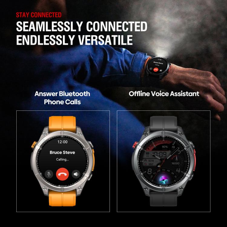 Zeblaze Stratos 4 Rugged Outdoor GPS Smart Watch 1.43 inch Screen 5 ATM & IP69K