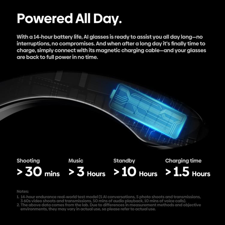 Zeblaze Eyewear AI Shooting Glasses Open-ear Audio AI Assistance